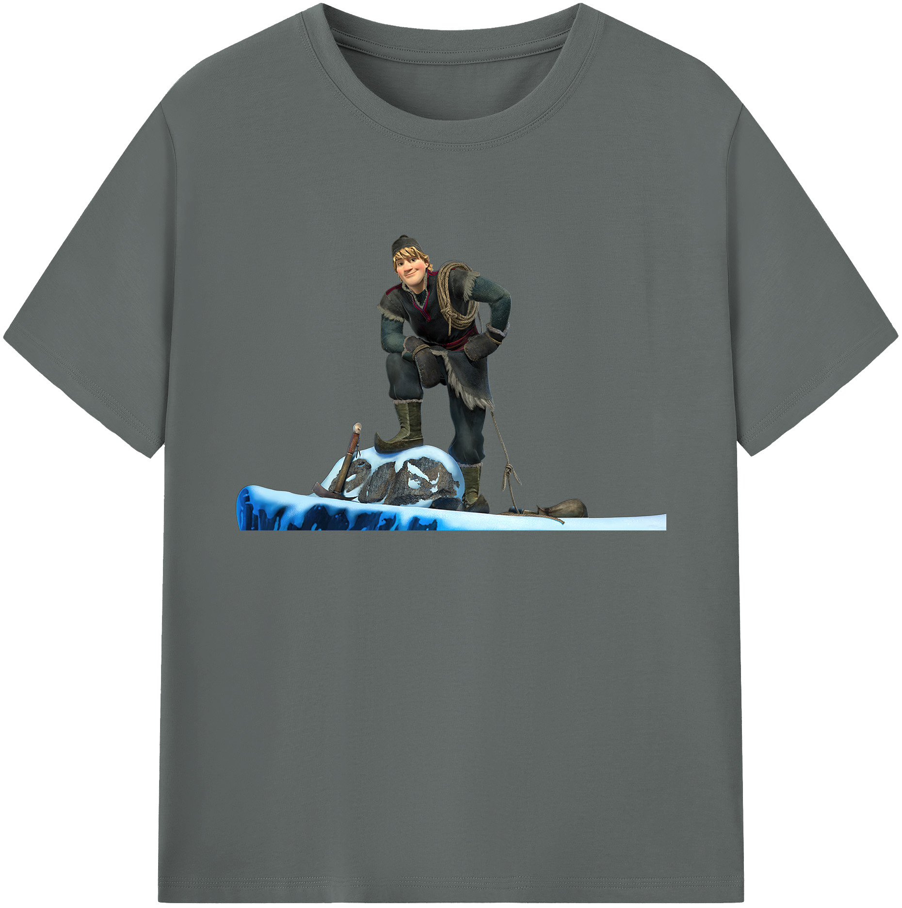 （画像用） アナと雪の女王 アンナ エルサ Frozen Anna Elsa 綿100％ メンズ半袖Tシャツ｜肌触りやわらか＆通気性